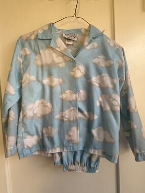 Vintage Kids Shadowboxer NYC Little Characters Cloud Pajama Set Size Large